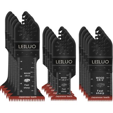 LEILUO 15tlg Sägeblatt Set für Oszillationswerkzeuge, Extra Lang