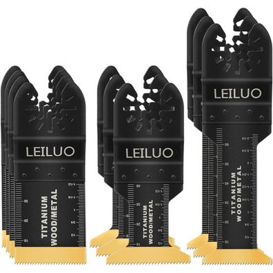 LEILUO 10tlg Titan Multitool Sägeblätter Set für Holz, Nägel, Trockenbau