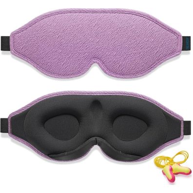 Trilancer 2025 Schlafmaske für Damen & Herren - 99,99% Lichtblockierend