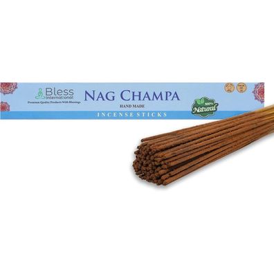Bless International Nag Champa Räucherstäbchen - Handgefertigt, Bio