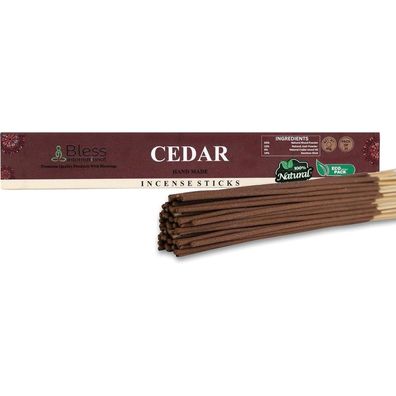 Bless-Cedar Räucherstäbchen, 100% natürlich, handgetaucht, organisch