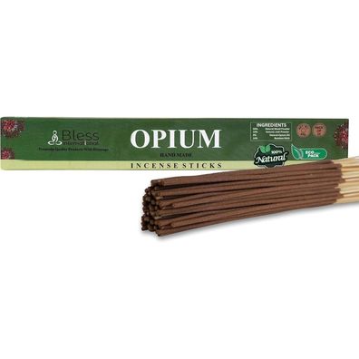 Bless-Opium Räucherstäbchen, 100% natürlich, handgetaucht, organisch