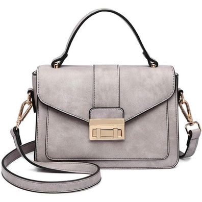 Miss Lulu Elegante Damen Handtasche Klein aus Kunstleder, Henkeltasche und