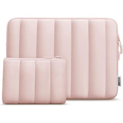 TECOOL Laptoptasche 14 Zoll, Rosa - Schutzhülle für Lenovo, HP, Dell, Acer