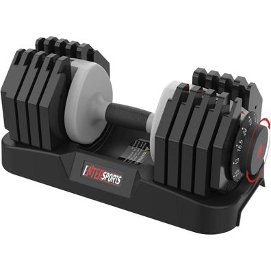 EnterSports Verstellbare Hantel 27kg - Platzsparendes Krafttraining für Zuhause