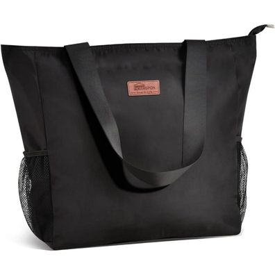 Homespon Große Wasserdichte Strandtasche mit Reißverschluss und Taschen für
