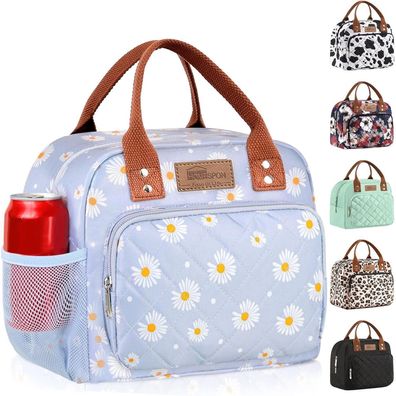 Homespon Isolierte Lunchtasche für Damen und Herren, Kühl- und Wärmetasche mit