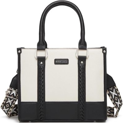 Miss Lulu Damen Handtasche mittelgroß klassisch Henkeltasche mit Lychee Muster