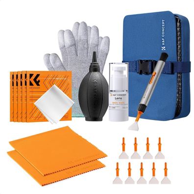 K&F Concept 23-in-1 Kamera Reinigungsset für Linsen und Objektive mit Tasche