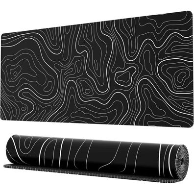 Ovenbird XL Gaming-Mauspad, topographische Karte, 80x30 cm, Schwarz