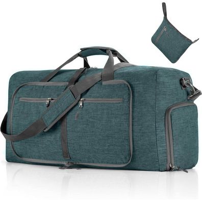 Vomgomfom 85L Reisetasche mit Schuhfach - Große Falttasche für Camping, Reisen