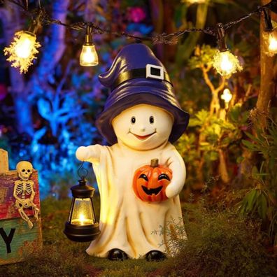 TERESA'S Collections Halloween Deko Gartendeko für Draußen, Hexengeist mit