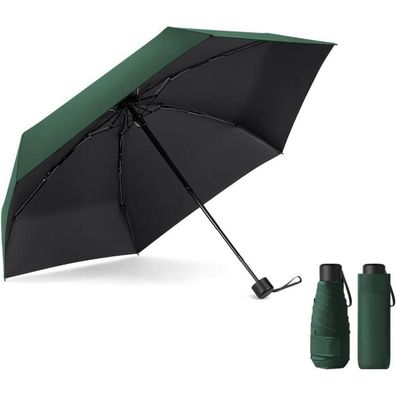 Vicloon Mini Regenschirm, kompakt und leicht, mit 6 Edelstahl Rippen