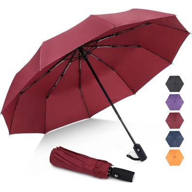 ZOMAKE Regenschirm Sturmfest Taschenschirm Automatik, Klein, Leicht, Stabil