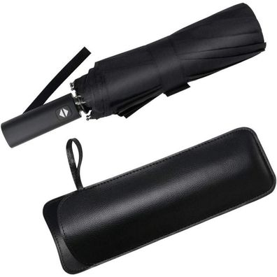 Vicloon Automatik Taschenschirm mit 12 Edelstahl-Rippen, windsicher, kompakt