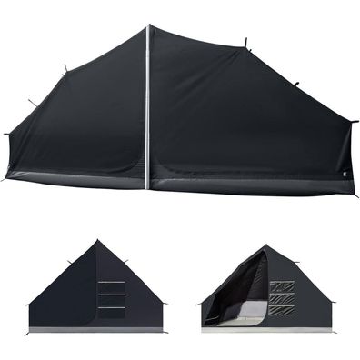 KingCamp Glamping Glockenzelt für 6-12 Personen, 4-6.7M, Baumwolle/TC