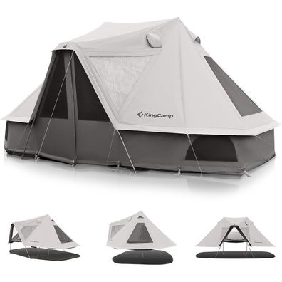 KingCamp Glamping Glockenzelt KHAN VILLA 4.6M T/C für 6-12 Personen
