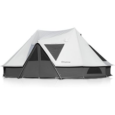 KingCamp Glampingzelt KHAN Palace 6.7M, Glockenzelt für 6-12 Personen, reine