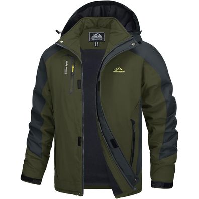 Tacvasen Herren Übergangsjacke Wasserabweisende Softshelljacke Leicht