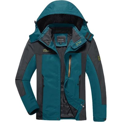 Kefitevd Softshelljacke Herren Wasserabweisende Funktionsjacke mit Abnehmbarer