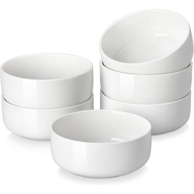 Malacasa Müslischalen 6er Set, 640ml Porzellan Suppenschalen, Salatschüssel