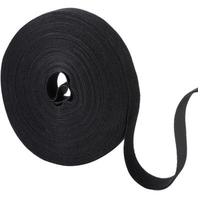 Yoosso 15m Klett Kabelbinder Rolle, 20mm Breit, Selbstklebend