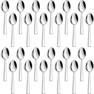 Homikit Teelöffel 24 Stück, Edelstahl Kaffeelöffel Dessertlöffel, 13,5cm