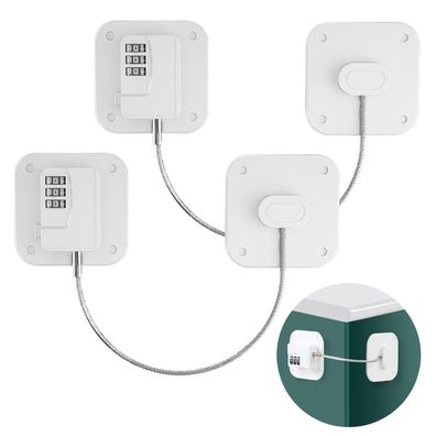 Joyseedi 2 Stück Kühlschrank Schloss mit Code, Selbstklebend, Kindersicherung