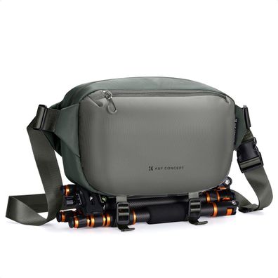 K&F Concept Kamera-Tasche Rucksack Schultertasche für Fotografen, 7L, Dunkelgrau