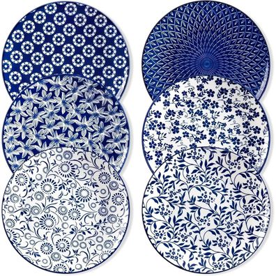 vancasso Selene Speiseteller 6er Set, 26,1 cm, aus Porzellan, für 6 Personen