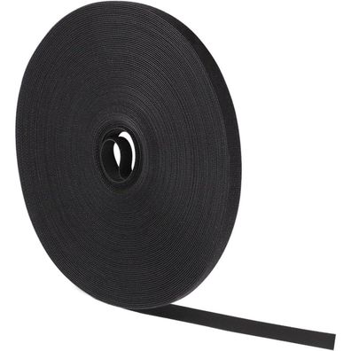 Yoosso 25m Klett Kabelbinder, 10mm Klettband Wiederverschließbar für Kabel