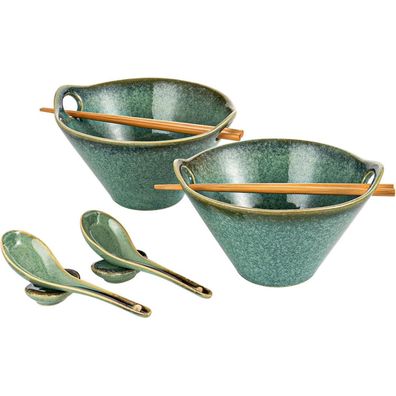 Henxfen LEAD Ramen Schüssel Set Keramik, 2 Stück 780ml Japanisches