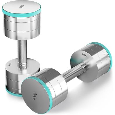 Dripex Hanteln Set aus Stahl, wählbar 2er Set oder Einzeln, bis 30kg pro Hantel