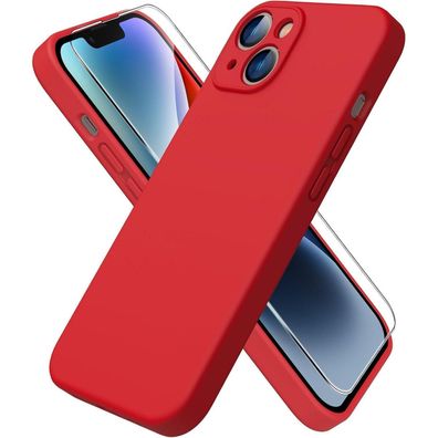 Acronix iPhone 14 Hülle (6.1 Zoll) aus Liquid Silikon mit integriertem