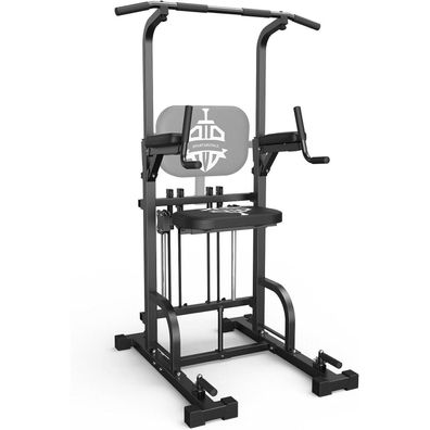 Sportsroyals Power Tower Dip-Station Klimmzugstange für Heim-Fitnessstudio, bis