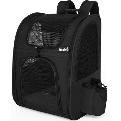 pecute Haustier Rucksack XL - Tragbar, Faltbar, Atmungsaktiv mit Netzfenster