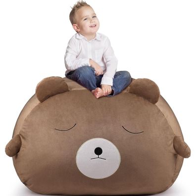 GAGAKU Kuscheltier Sitzsack Aufbewahrung Abdeckung 200L XXL Spielzeug