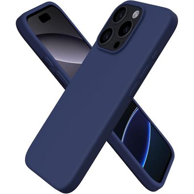 Ornarto iPhone 16 Pro Hülle aus Flüssigsilikon, dünn, kratzfest, stoßfest