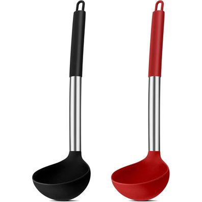 Joyfair 2-teiliges Silikon Suppenkellen Set, 30cm Hitzebeständig mit