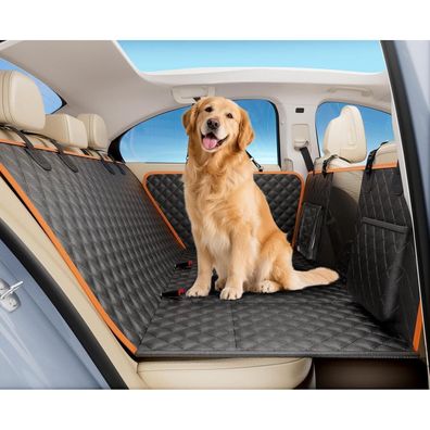 pecute Hundedecke für Auto Rückbank - Verbesserte Hartplatten-Unterstützung bis