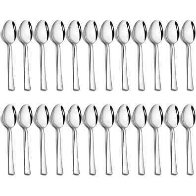 Joyfair Teelöffel 24 Stück, 13,5cm Edelstahl Kaffeelöffel Espressolöffel Set