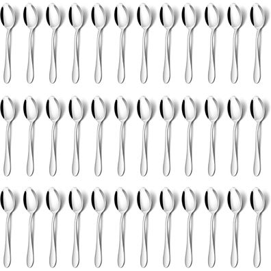 Joyfair Teelöffel 36 Stück, 13,5cm Edelstahl Kaffeelöffel Espressolöffel Set