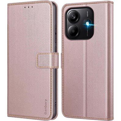 Ganbary Handyhülle für Xiaomi Redmi Note 14 5G, Premium Leder Klapphülle mit