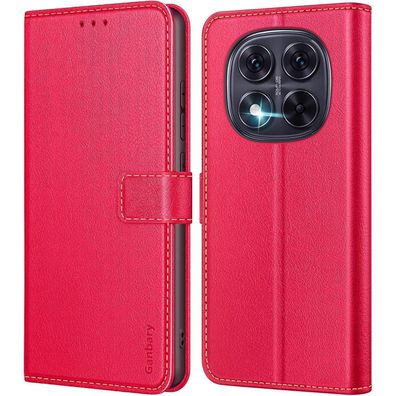 Ganbary Handyhülle für Xiaomi Redmi Note 14 Pro / 14 Pro Plus 5G, Leder