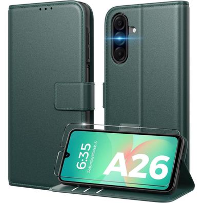 Peakally Handyhülle für Samsung Galaxy A26 5G, Klapphülle aus Premium PU Leder