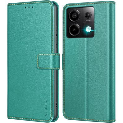 Ganbary Handyhülle für Xiaomi Redmi Note 13 Pro 5G / Poco X6 5G, Leder