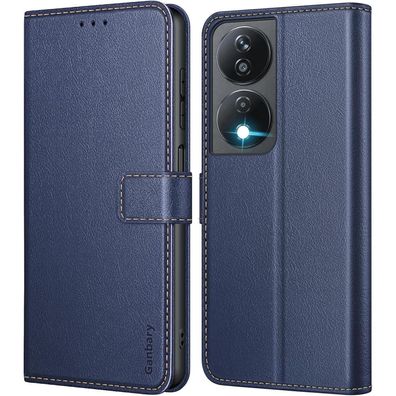Ganbary Handyhülle für Honor X7b/Honor 90 Smart, Premium Leder Klapphülle mit
