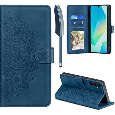 EASDNB Lederhülle für Samsung Galaxy A16 5G/4G, Flip Wallet PU Leder Case mit