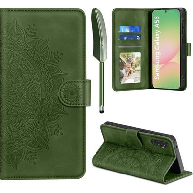 EASDNB Hülle für Samsung Galaxy A56 5G, Flip Wallet Case in Lederoptik
