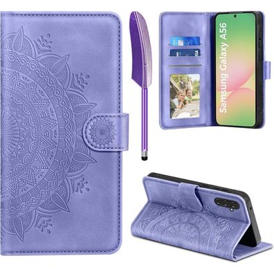 EASDNB Lederhülle für Samsung Galaxy A56 5G, Flip Wallet PU Leder Case mit